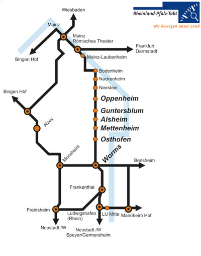 Servicekarte Bahn